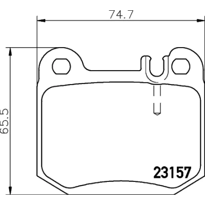 Kuva HELLA 8DB 355 008 831 Jarrupalat Kulumisenilmaisemelle MERCEDES BENZ: ML sarja, MASERATI: QUATTROPORTE 5
