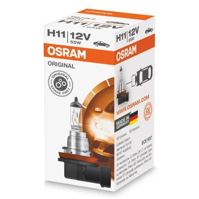 Kuva OSRAM 64211 Polttimo, kaukovalo H11 12V 55W 3200K Halogeeni AUDI: A6 C7 Sedan, A4 B8 Avant, BMW: 5 Touring, 3 Cabriolet