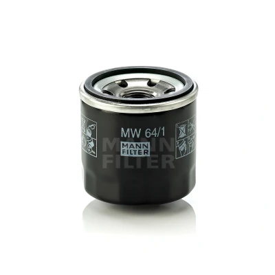 Kuva MANN FILTER MW 64/1 Öljynsuodatin M 20 X 1.5 yhdellä peruutuksenestoventtiilillä Ruuvattava suodatin