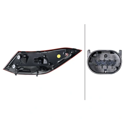 Kuva HELLA 2SK 013 102 071 Takavalot Vasen Uloin osa LED 12