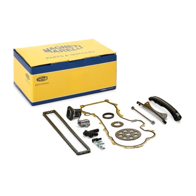 Kuva MAGNETI MARELLI 341500000101 Jakoketjusarja Tiivisteillä Ruuvisarjalla Yksinkertainen, Ketju koteloitu OPEL: Corsa D Hatchback, Astra J Sports Tourer