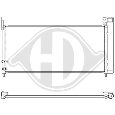 Kuva DIEDERICHS DCC1959 Ilmastoinnin Lauhdutin Climate Alumiini R 134a TOYOTA: Auris Farmari, Hatchback
