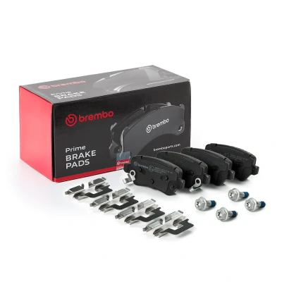 Kuva BREMBO P 30 120 Jarrupalat akustisella kulumavaroittimella Jarrusatulan ruuveilla, Huudonvaimennuspellillä Tarvikkeilla KIA: cee‘d II Sportswagon