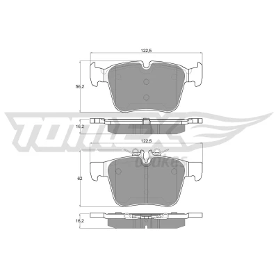Kuva TOMEX brakes TX 17 051 Jarrupalat Taka akseli Kulumisenilmaisemelle MERCEDES BENZ: C sarja T modell, Sedan, GLC SUV