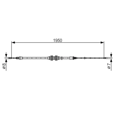 Kuva BOSCH 1 987 482 785 Käsijarruvaijeri 1950