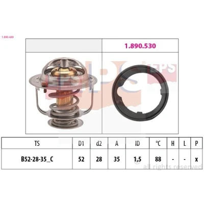 Kuva EPS 1.880.489 Termostaatti 88 52 Made in Italy OE Equivalent HONDA: CIVIC 8 Hatchback, Jazz 2