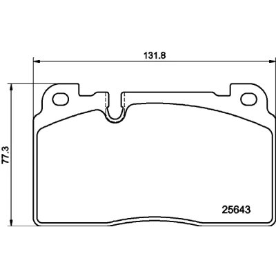 Kuva HELLA 8DB 355 020 241 Jarrupalat Kulumisenilmaisemelle AUDI: Q5