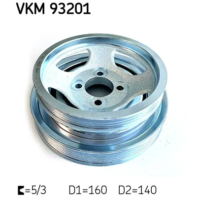 Kuva SKF VKM 93201 Kampiakselin Hihnapyörä 160/140 10