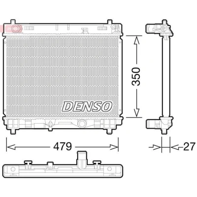 Kuva Jäähdytin,moottorin jäähdytys DENSO DRM50058