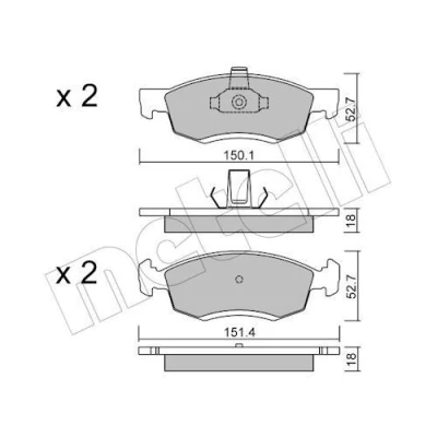 Kuva Jarrupalasarja, levyjarru METELLI 22 0802 0