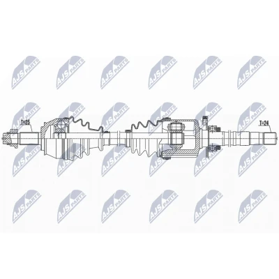 Kuva Vetoakseli, Etuakseli, oikea Fiat 500, 500 c OE 81955480
