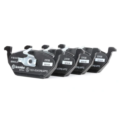 Kuva BREMBO P 85 041X Jarrupalat Ilman kulumisenilmaisinta tarvikkeita VOLKSWAGEN: Polo V Hatchback, Golf 6, 4, SKODA: Octavia I Hatchback