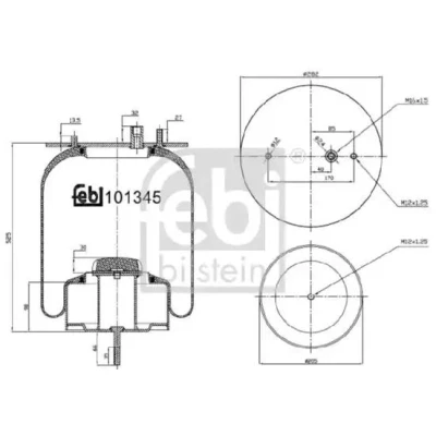 Kuva FEBI BILSTEIN 101345 Metallipalje, ilmajousitus
