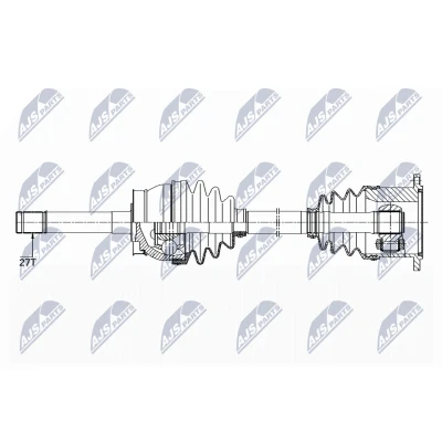Kuva NTY NPW NS 084 Vetoakseli Etuakseli, vasen, oikea 521 NISSAN: TERRANO 2