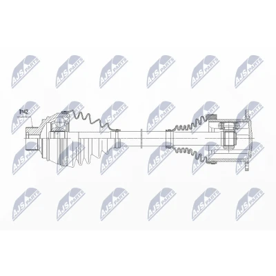 Kuva NTY NPW AU 013 Vetoakseli Etuakseli, vasen, oikea 501 AUDI: Q5
