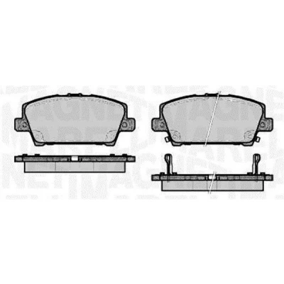 Kuva MAGNETI MARELLI 363916060620 Jarrupalat akustisella kulumavaroittimella HONDA: CIVIC 8 Hatchback