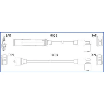 Kuva HITACHI 134366 Sytytysjohto SUZUKI: SJ 410 SUV, SWIFT 2