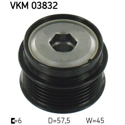 Kuva SKF VKM 03832 Laturin Vapaakytkin 45