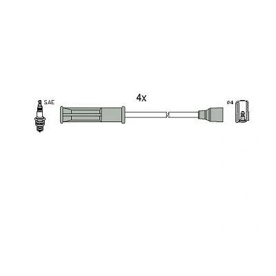 Kuva HITACHI 134516 Sytytysjohto RENAULT: CLIO 2