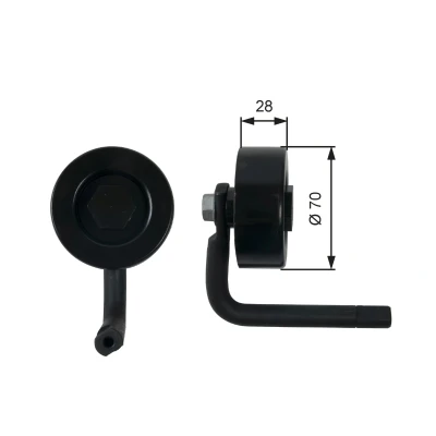 Kuva GATES T39201 Kiristysrulla FleetRunner Micro V Stretch Fit BMW: 3 Touring, Sedan, 5 Sedan