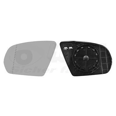 Kuva VAN WEZEL 2924837 Sivupeilin Lasi Vasen MERCEDES BENZ: C sarja Sedan, T modell