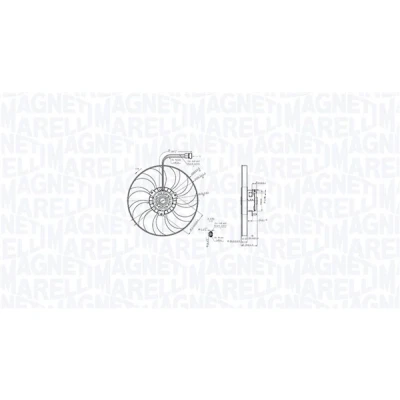 Kuva MAGNETI MARELLI 069422886010 Jäähdyttimen Tuuletin 345 12 288