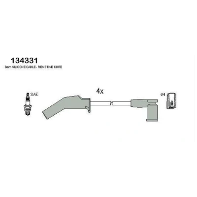 Kuva HITACHI 134331 Sytytysjohto FORD: FIESTA 4, KA Hatchback, Escort 6