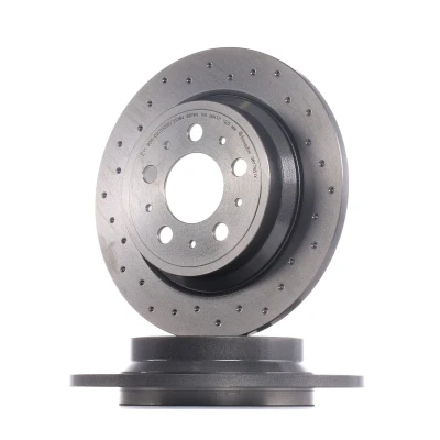 Kuva BREMBO XTRA LINE 08.7765.1X Jarrulevyt 288 12 5 täysi, reijitetty pinnoitettu Ruuveilla VOLVO: V70 2, S60 I, I
