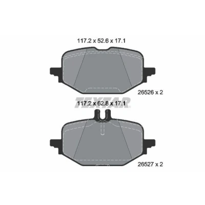 Kuva TEXTAR 2652601 Jarrupalat Kulumisenilmaisemelle