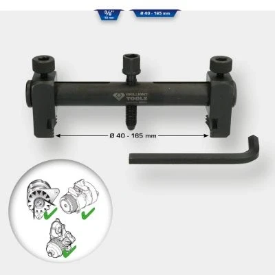 Kuva KS TOOLS BT616000 Ulosvetäjä, hihnapyörä 88 10 (3/8&quot;) neliönmuotoinen (square)