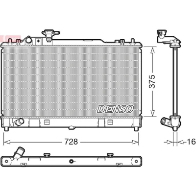 Kuva DENSO DRM44033 Jäähdytin 375 752 16 MAZDA: 6 Farmari, Sedan
