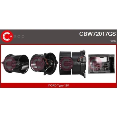 Kuva CASCO CST10255AS Starttimoottori 12V 1,70kW 10 CPS0013 76mm VOLKSWAGEN: Transporter 5, Passat B6 Variant, Multivan 5 (7HM, SEAT: Leon II Hatchback