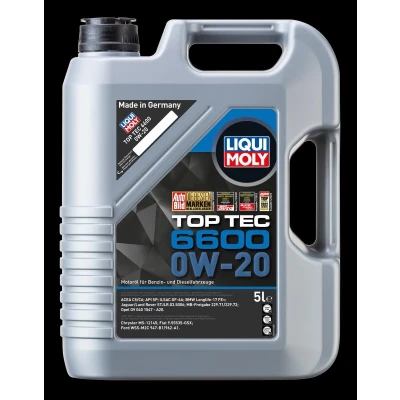 Kuva Liqui Moly Top Tec 6600 0W 20 5l Moottoriöljy 21411 BMW: 1 Hatchback, 3 Sedan, 4 Coupe, TOYOTA: Avensis III Farmari, Yaris RAV4 IV SUV