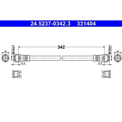 Kuva ATE 24.5237 0342.3 Jarruletku 342 MERCEDES BENZ: A sarja