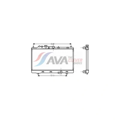 Kuva Jäähdytin,moottorin jäähdytys AVA QUALITY COOLING MZ2153