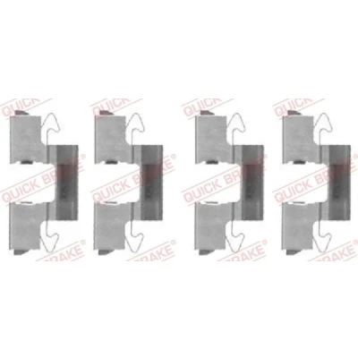 Kuva QUICK BRAKE 109 1714 Tarvikesarja, Jarrupala MITSUBISHI: Lancer 6 Limousine, 5 Limousine