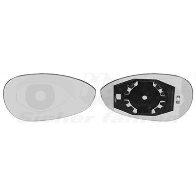 Kuva VAN WEZEL 1624838 Sivupeilin Lasi Oikea ABARTH: 500 / 595 695 Hatchback, FIAT: Punto III Grande Hatchback
