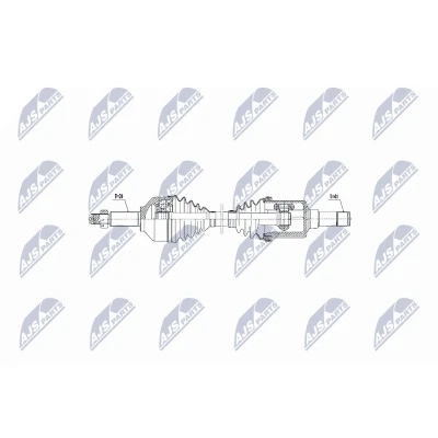 Kuva NTY NPW FR 075 Vetoakseli Etuakseli Käsivaihteisto, 6 portainen FORD: Tourneo Custom V362 Bussi, Transit Van, Bussi