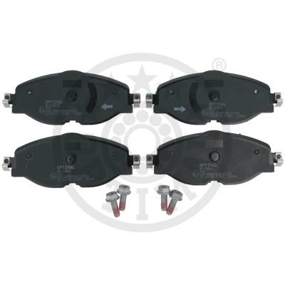 Kuva OPTIMAL BP 12819 Jarrupalat Etuakseli Kulumisenilmaisemelle, Ilman kulumisenilmaisinta Jarrusatulan ruuveilla AUDI: A3 Sportback, SKODA: Karoq SUV