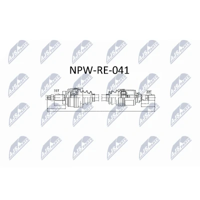 Kuva NTY NPW RE 041 Vetoakseli Etuakseli Käsivaihteisto, Automaattivaihteisto, 6 portainen NISSAN: NV400 Bussi
