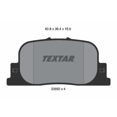 Kuva TEXTAR 2359201 Jarrupalat Ei kulumisenilmaisimelle TOYOTA: Prius II Liftback, Camry IV Sedan