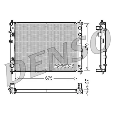 Kuva DENSO DRM36012 Jäähdytin Alumiini 675 479 27