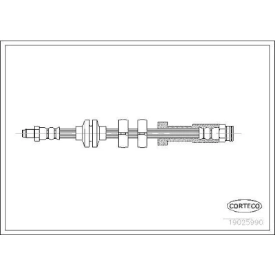 Kuva CORTECO 19025990 Jarruletku Etuakseli 370 FIAT: Punto I Hatchback