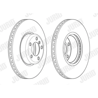 Kuva JURID 562979JC 1 Jarrulevyt 340 30 5 120 Tuuletettu pinnoitettu Ruuveilla BMW: 3 Touring, Sedan, Hatchback