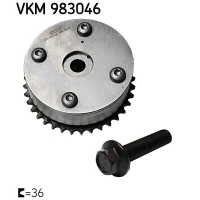 Kuva SKF VKM 983046 Nokka Akselin Hammaspyörä Imupuoli 36