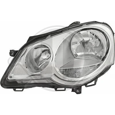 Kuva DIEDERICHS 2205185 Ajovaloumpio Vasen H7, H7/H1, H1 Oikeanpuoleiselle liikenteelle VW: Polo IV Hatchback (9N) 1.9 SDI, 1.8 GTI, 1.6 16V