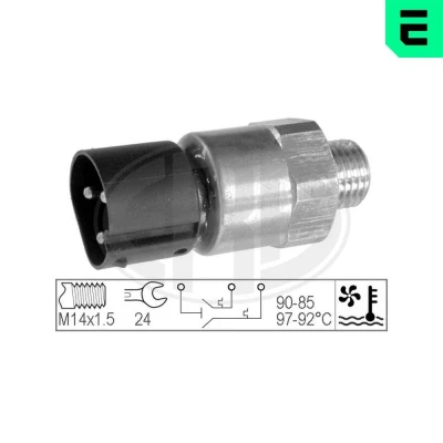 Kuva Lämpökytkin, jäähdyttimen puhallin BMW OE 61 31 1 378 073