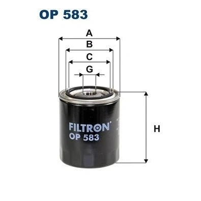 Kuva Öljynsuodatin FILTRON OP583
