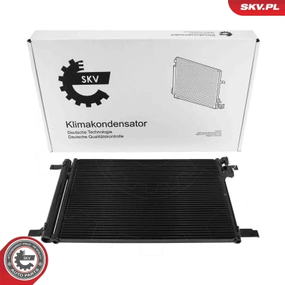 Kuva ESEN SKV 86SKV006 Ilmastoinnin Lauhdutin Vedenerottimella Alumiini 573mm SKODA: Octavia 3 Combi, Schrägheck, VOLKSWAGEN: Golf 7