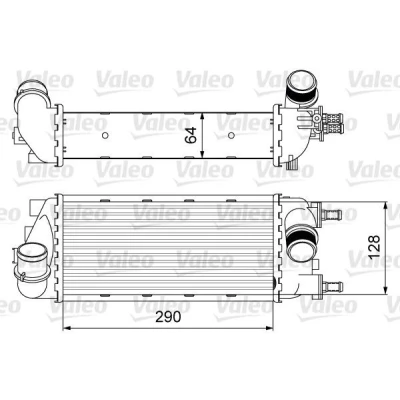 Kuva VALEO 818585 Välijäähdytin ilman EGR venttiiliä FIAT: 500 Hatchback